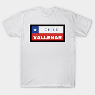 Vallenar City in Chilean Flag T-Shirt